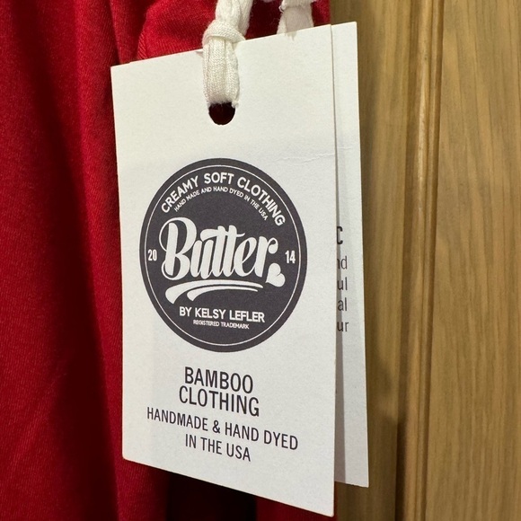 NWT Butter by Kelsy Lefler Handmade Hand Dyed USA High Neck LS Tunic / L/XL - Picture 3 of 11